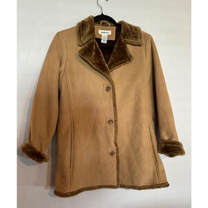 Westbound faux fur Brown women's Coat Size S